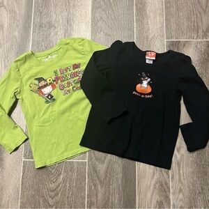**3/$15** Girl's 4T Halloween long sleeve Shirts